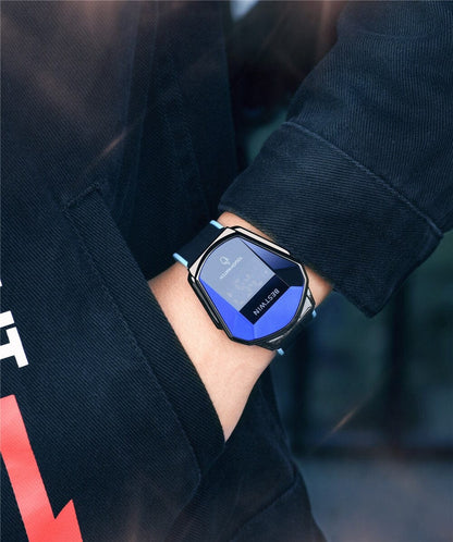 Top Luxury Brand  Men's Watches Sport Digital Watch Touch Screen LED Display Electronic Wristwatch Stainless Steel Men Clock