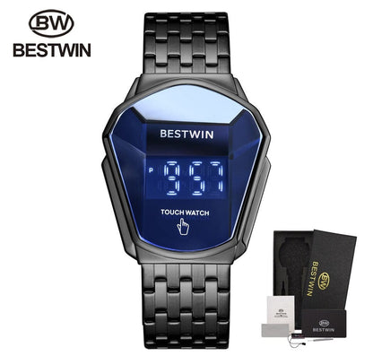 Top Luxury Brand  Men's Watches Sport Digital Watch Touch Screen LED Display Electronic Wristwatch Stainless Steel Men Clock