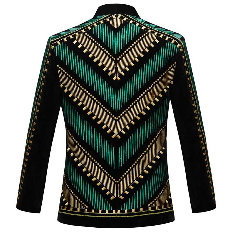 Cardigan de lux cu broderie africană, jachetă pentru bărbați, șal rever, costum slim cu dungi, jachete pentru bărbați, pentru bal, costume de nuntă