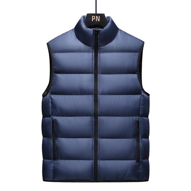 New Autumn And Winter Thickened Youth Korean Fashion Down Cotton Men&#39;S Warm Large Size Vest Waistcoat Boy