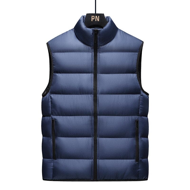 New Autumn And Winter Thickened Youth Korean Fashion Down Cotton Men'S Warm Large Size Vest Waistcoat Boy