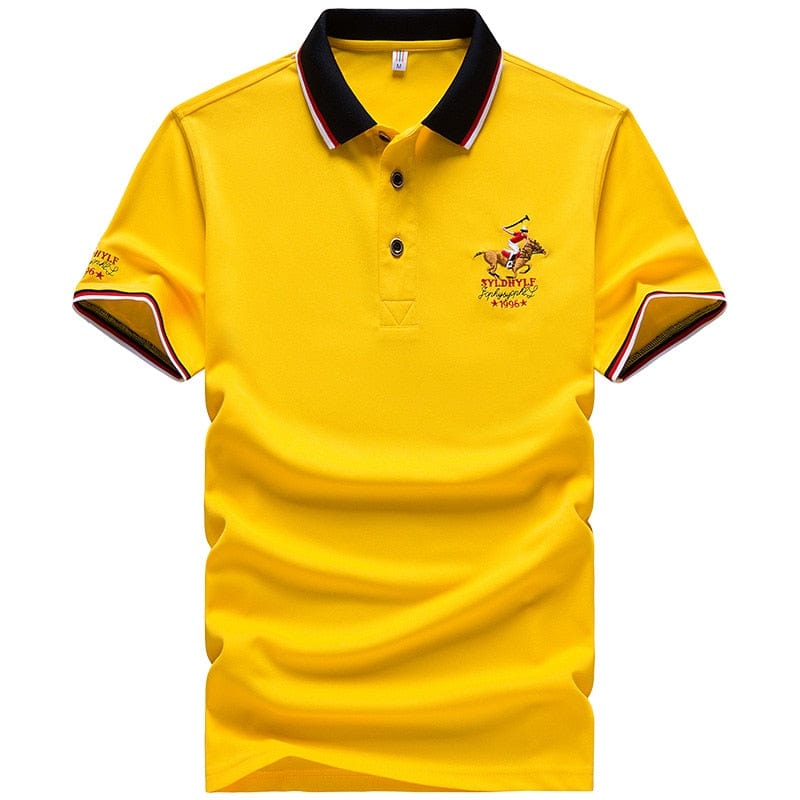 DARPHINKASA2020, vară, tricou polo pentru bărbați, tricou polo cu broderie, tricou polo casual pentru bărbați, culoare solidă, cu mânecă scurtă