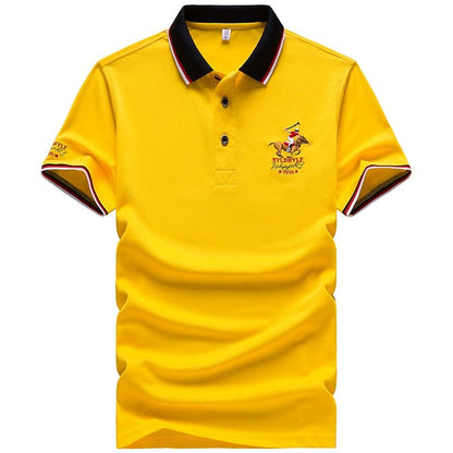 DARPHINKASA Summer New Men Polo Shirt Embroidery Polo Shirt Men Casual Polo Shirt Solid Color Men Short Sleeve