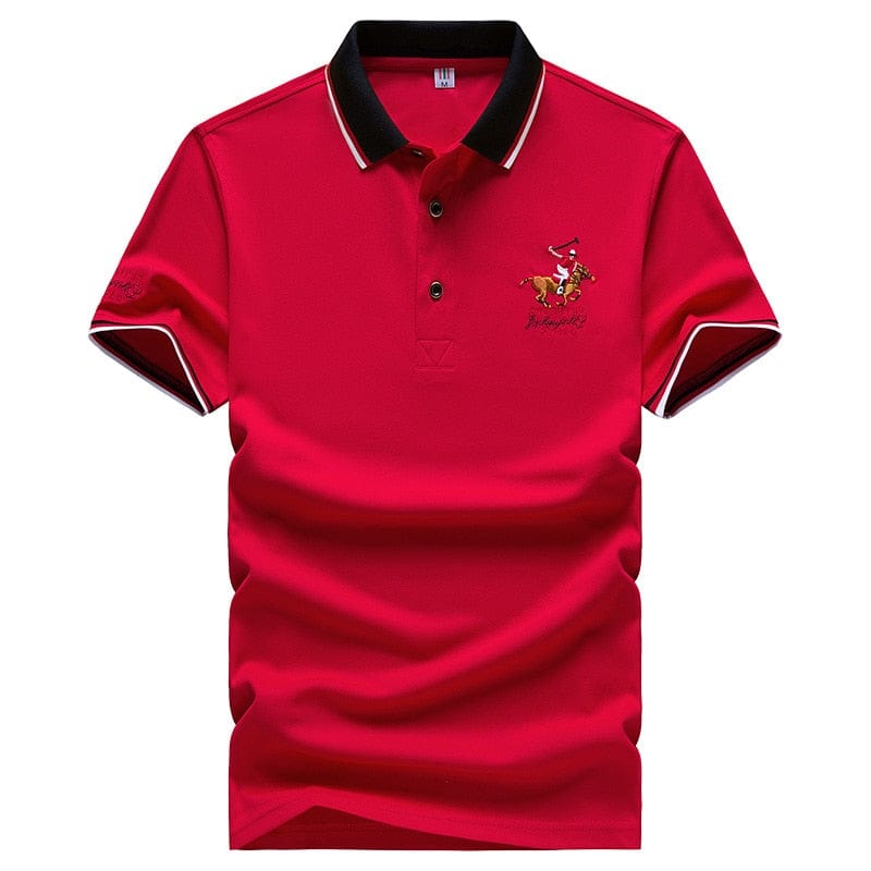 DARPHINKASA2020, vară, tricou polo pentru bărbați, tricou polo cu broderie, tricou polo casual pentru bărbați, culoare solidă, cu mânecă scurtă