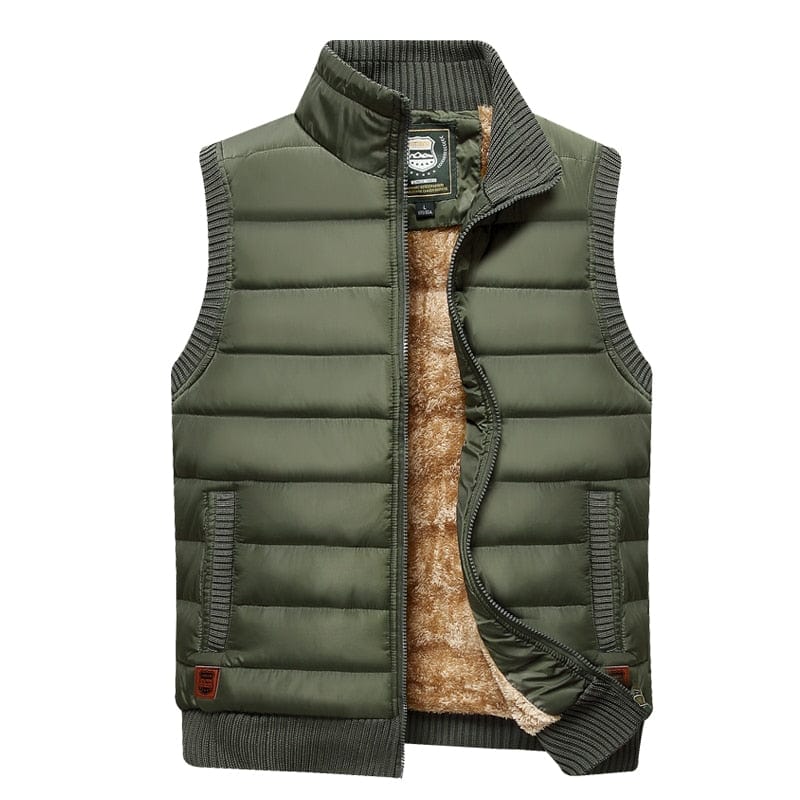 2021 Large Size 5XL Winter Fleece Thick Warm Vest Men Casual Outwear Sleeveless Jacket Male Waistcoat Multi Many Pocket Vest