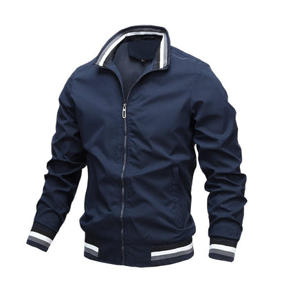 Men Fashion Jacket Men New Casual Windbreaker Bomber Jacket Coats Men  Spring Autumn Outdoor Waterproof Slim Jackets Mens