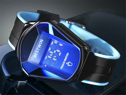 Top Luxury Brand  Men's Watches Sport Digital Watch Touch Screen LED Display Electronic Wristwatch Stainless Steel Men Clock