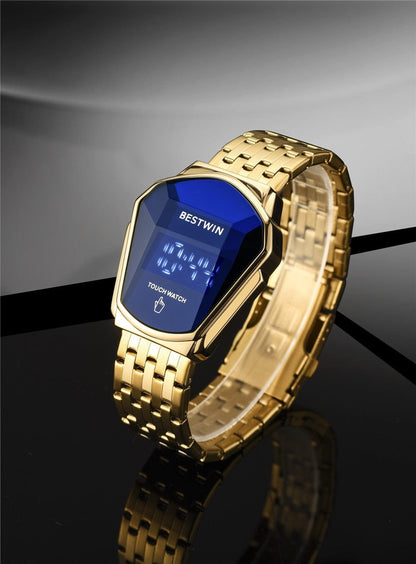 Top Luxury Brand  Men's Watches Sport Digital Watch Touch Screen LED Display Electronic Wristwatch Stainless Steel Men Clock