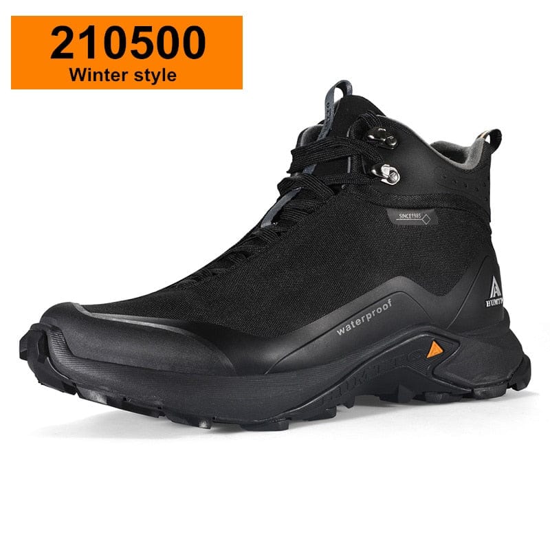 HUMTTO Platform Boots for Men Male Winter Rubber Work Safety Mens Ankle Boots Black Tactical Sneakers Designer Hiking Shoes Man