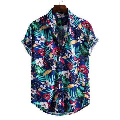 Men's Short Sleeve Male Shirts for Mens Social Luxury Man Designer Clothes Hawaiian  Fashionable Elegant Classic Fashion