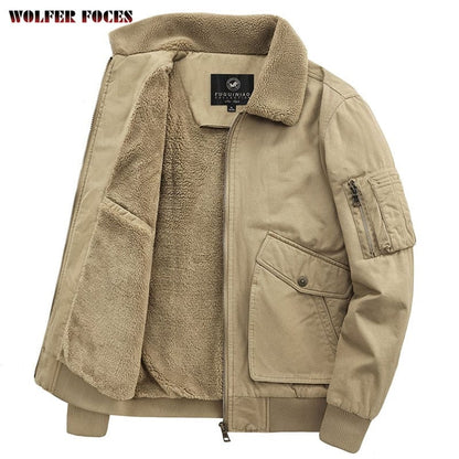 Men's Military Windbreaker Camping Man Coat  Winter Bigsize Tactical Clothing Heating Casual Windbreak Luxury Cardigan Coats