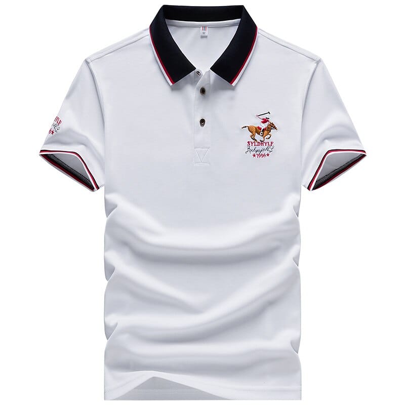 DARPHINKASA2020, vară, tricou polo pentru bărbați, tricou polo cu broderie, tricou polo casual pentru bărbați, culoare solidă, cu mânecă scurtă