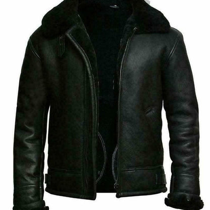 Autumn And Winter Men's Artificial Fur Integrated Long Sleeve Jacket Coat