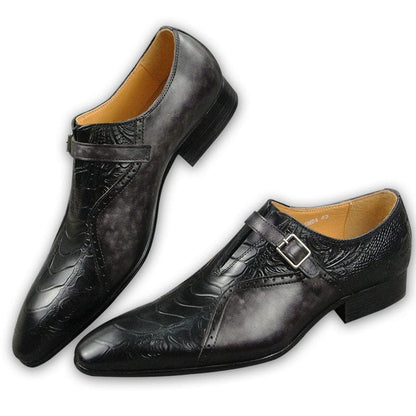 Men's Office Shoes New Fashion Single Product Modern Style High Quality Handmade Wing Tip Oxford Black designer Shoe Business PU