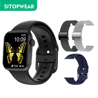 SitopWear Smart Watch  Wireless Charging Smartwatch Bluetooth Calls Watches Men Women Fitness Bracelet Custom Watch Face
