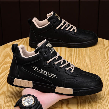 Men's Non-slip Leather Casual Shoes Formal Wear Lightweight Men's Shoes Fashion Trend Outdoor Walking Shoes