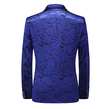 Fashion New Men's Casual Boutique Business Personalized Printing Slim Fit Suit Coat Blazers Jacket Dress Big Size 6XL