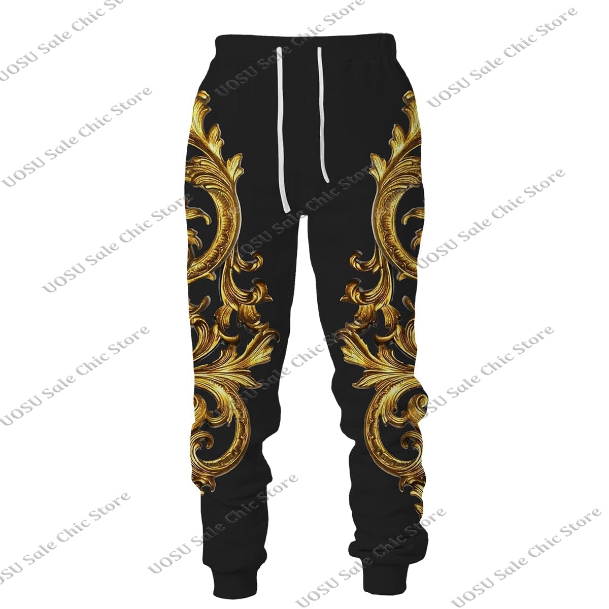 Men Women Golden Pattern Head Printed Hoodie/Trousers/Suit Graphic Oversize Hoodie Pants Tracksuit Mens Clothes Chandal