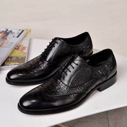 Men casual shoes Brock Oxford retro leather men formal shoes spring and autumn  new men's  shoes for men