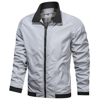 Men Fashion Jacket Men New Casual Windbreaker Bomber Jacket Coats Men  Spring Autumn Outdoor Waterproof Slim Jackets Mens