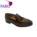 French leather outsole Bruti style men's formal shoes handmade custom business dinner shoes