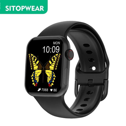 SitopWear Smart Watch  Wireless Charging Smartwatch Bluetooth Calls Watches Men Women Fitness Bracelet Custom Watch Face