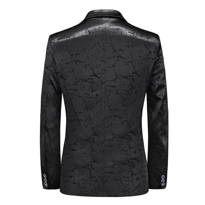 Fashion New Men's Casual Boutique Business Personalized Printing Slim Fit Suit Coat Blazers Jacket Dress Big Size 6XL