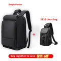 EURCOOL 17 Inch Laptop Backpack For Men Waterproof Functional with USB Charging Backpacks Male Business Men's Rucksack Mochila