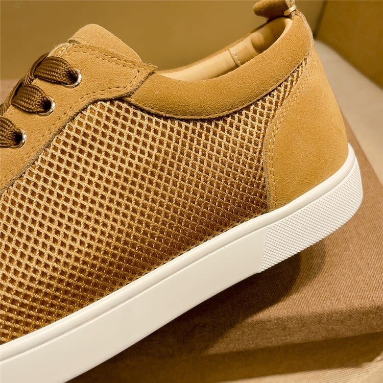 Luxury shoes, red bottom shoes, men&#39;s shoes, rivets, low-top leather, all-match casual sneakers shoes 35-48