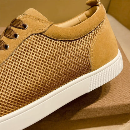 Luxury shoes, red bottom shoes, men's shoes, rivets, low-top leather, all-match casual sneakers shoes 35-48