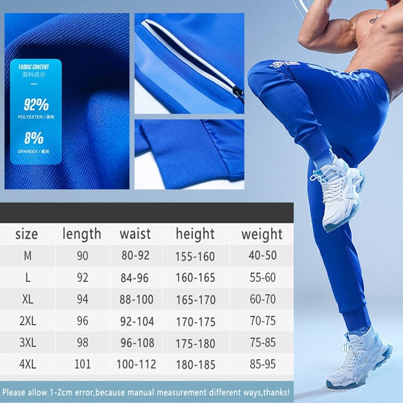 Pantaloni de sport Pantaloni de alergare pentru bărbați, cu buzunare cu fermoar Pantaloni de antrenament și de jogging pentru bărbați, îmbrăcăminte sport ocazională, pantaloni pentru bărbați