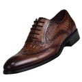 Men casual shoes Brock Oxford retro leather men formal shoes spring and autumn  new men's  shoes for men