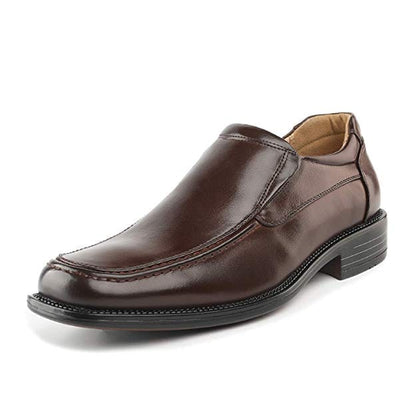 Bruno Marc Men's luxury brand shoes Slip on Leather Lined Square Toe Dress Loafers Shoes for Men Casual Weekend Formal Work
