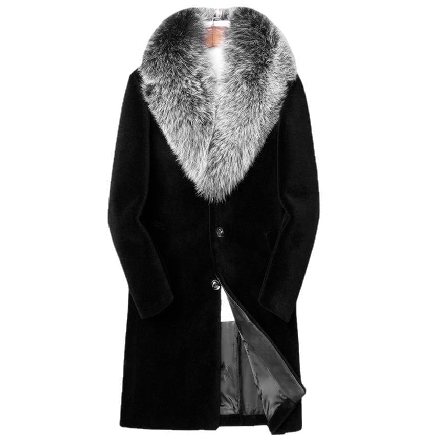 Men&#39;s Winter Jacket Large Size Faux Fur Coat Mink Hair Male Long Coat Winter Man Coat 2022 Luxury Can Be Customized