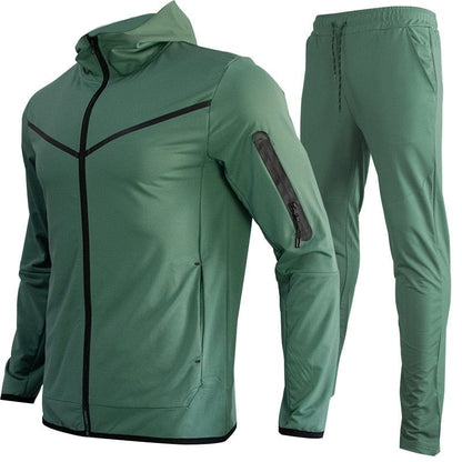 New Brand Men's Sweatsuit Tech Fleece Hoodie Cotton Stretch Training Wear Good Quality Coat Sweatpants Sport Set Clothing