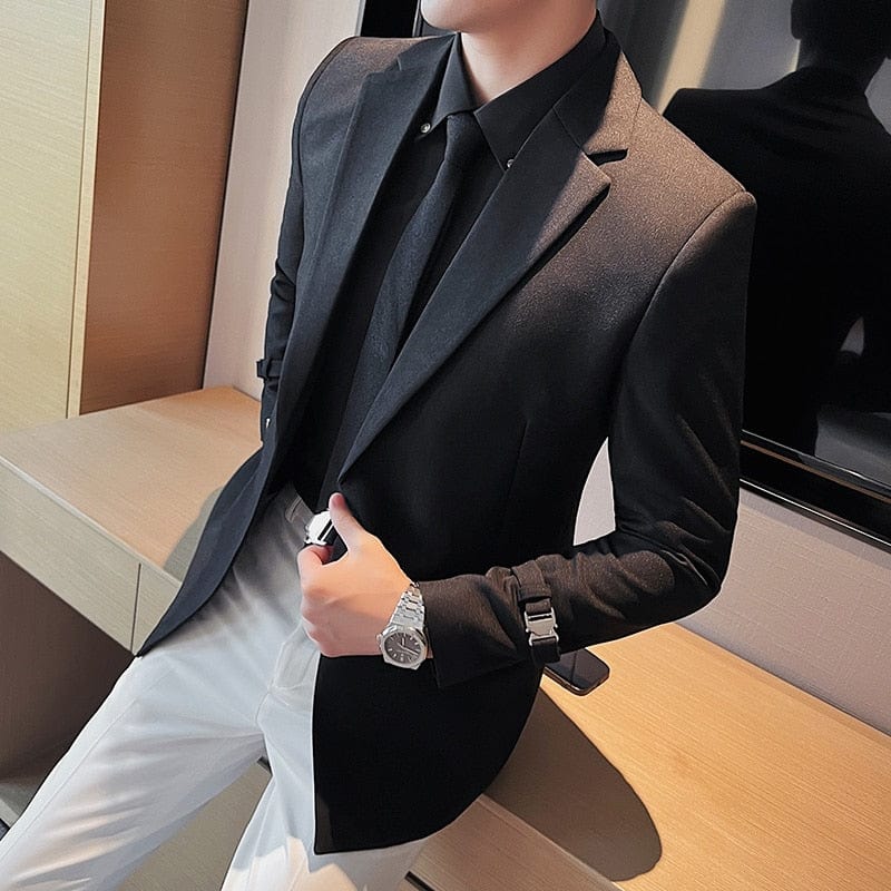 2022 British Style Men Spring High Quality Business Tuxedo/Male Slim Fit Fashion Business Suit Jackets/Man Casual Blazers S-3XL