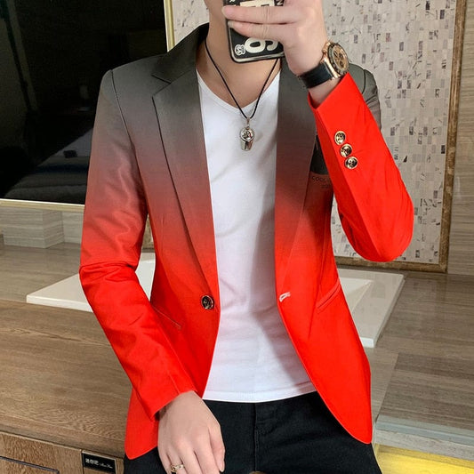 Blazer pentru bărbați, primăvară 2022, nou jachetă de costum pentru bărbați, stil coreean, slim fit, ocazional pentru bărbați, rochie la modă.