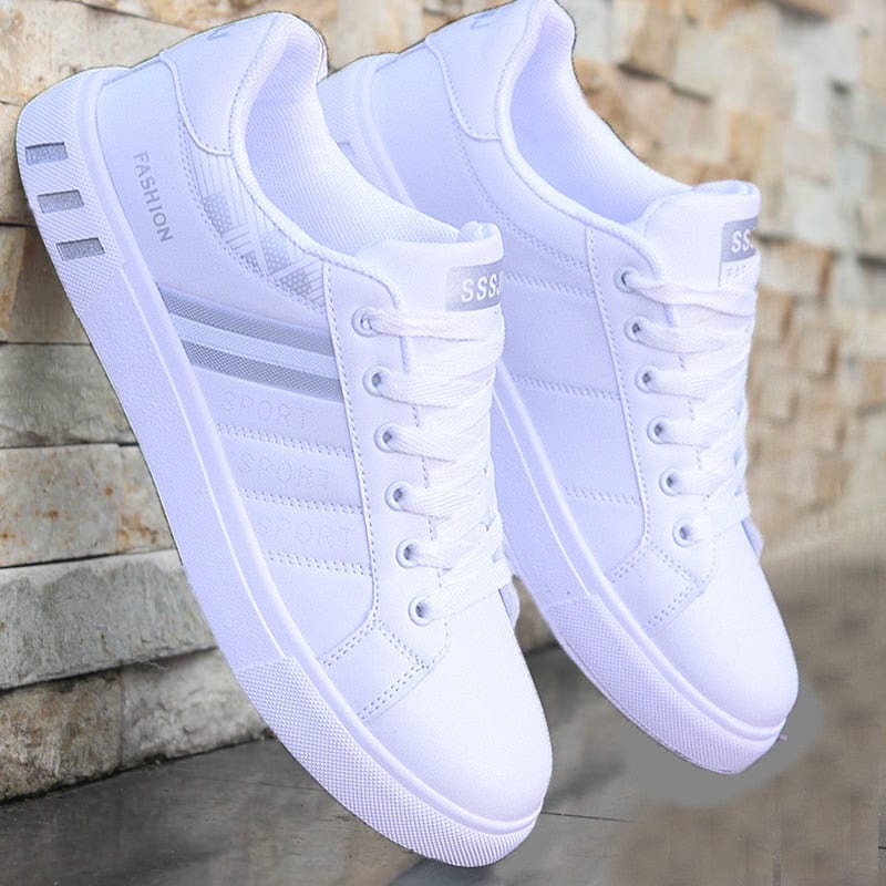 2022 Men&#39;s Casual Shoes Lightweight Breathable Men Shoes Flat Lace-Up Men Sneakers White Business Travel Unisex Tenis Masculino