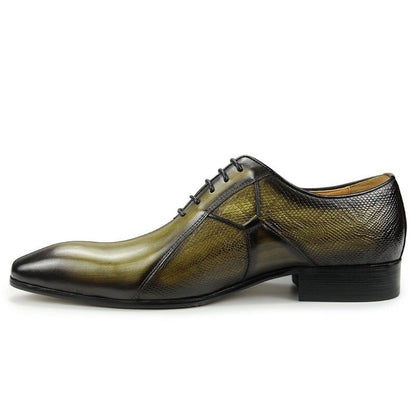 British Style Business Formal Leather Shoes Men's Groom Wedding Shoes Leather Pointed Toe Oxford Shoes Spring Casual Men's Shoes