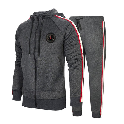 Military Tracksuit Men Autumn Casual Set Male Streetwear Joggers Hooded Jackets + Pants 2 Piece Sets Army Green Sportsuits