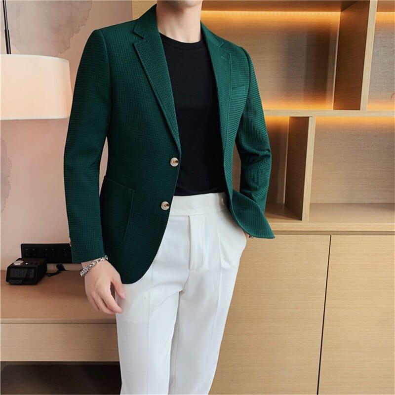 2022 Casual Suit Jackets Blazer for Men Wedding Slim Fit Outwear Oversized Single Breasted Blazers Elegant Luxury Coats Korean