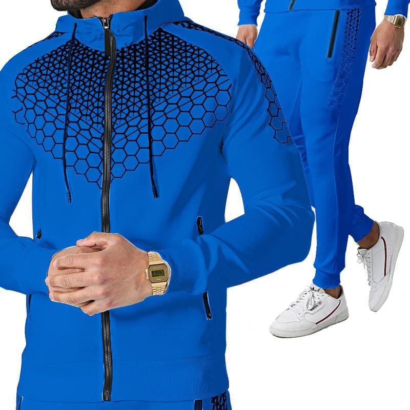 2022 Men&#39;s Tracksuits Spring Zipper Jacket+Jogging Pants 2 Piece Set Male Casual Hooded Sportswear Sets Autumn Gyms Sweat Suits