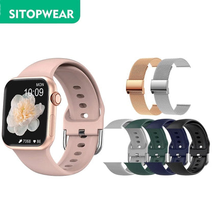 SitopWear Smart Watch  Wireless Charging Smartwatch Bluetooth Calls Watches Men Women Fitness Bracelet Custom Watch Face