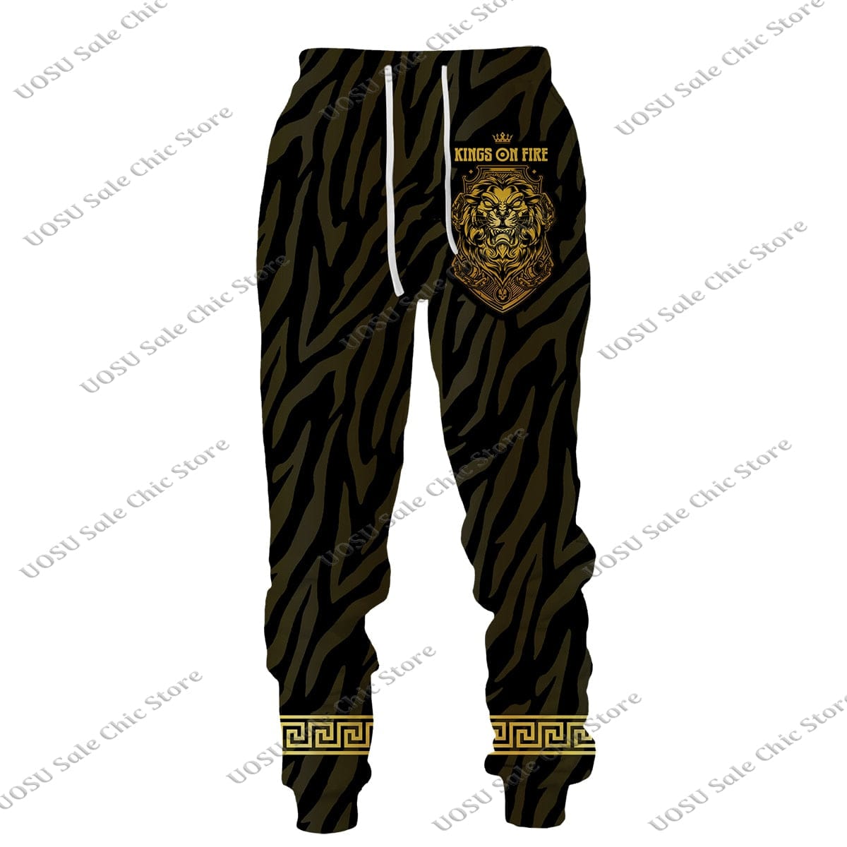 Men Women Golden Pattern Head Printed Hoodie/Trousers/Suit Graphic Oversize Hoodie Pants Tracksuit Mens Clothes Chandal