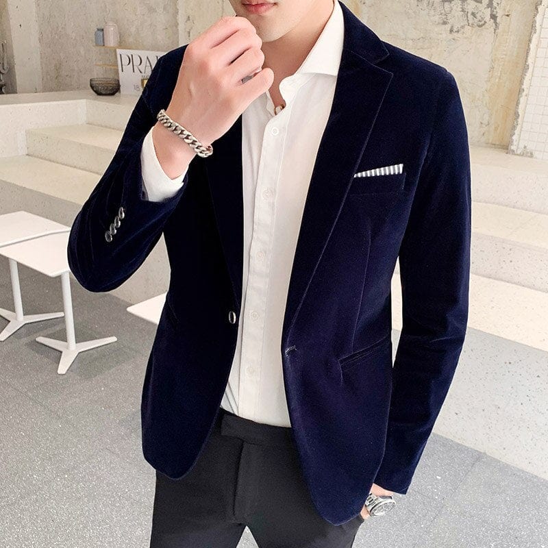 Burgundy Velvet Blazers for Men Fashion Casual Suits Jackets Men Wedding Groom Singer Costume Slim Blazer Formal Wear Dress 5XL