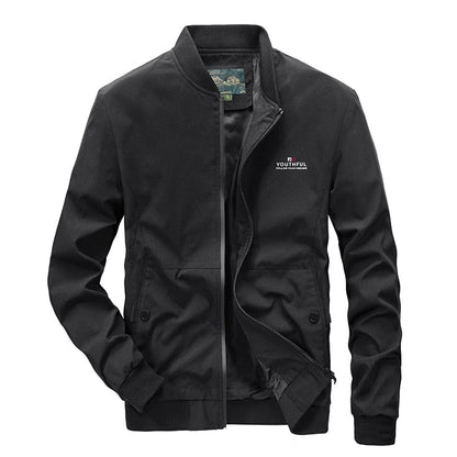 Men Fashion Jacket Men New Casual Windbreaker Bomber Jacket Coats Men  Spring Autumn Outdoor Waterproof Slim Jackets Mens