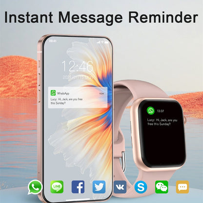 SitopWear Smart Watch  Wireless Charging Smartwatch Bluetooth Calls Watches Men Women Fitness Bracelet Custom Watch Face