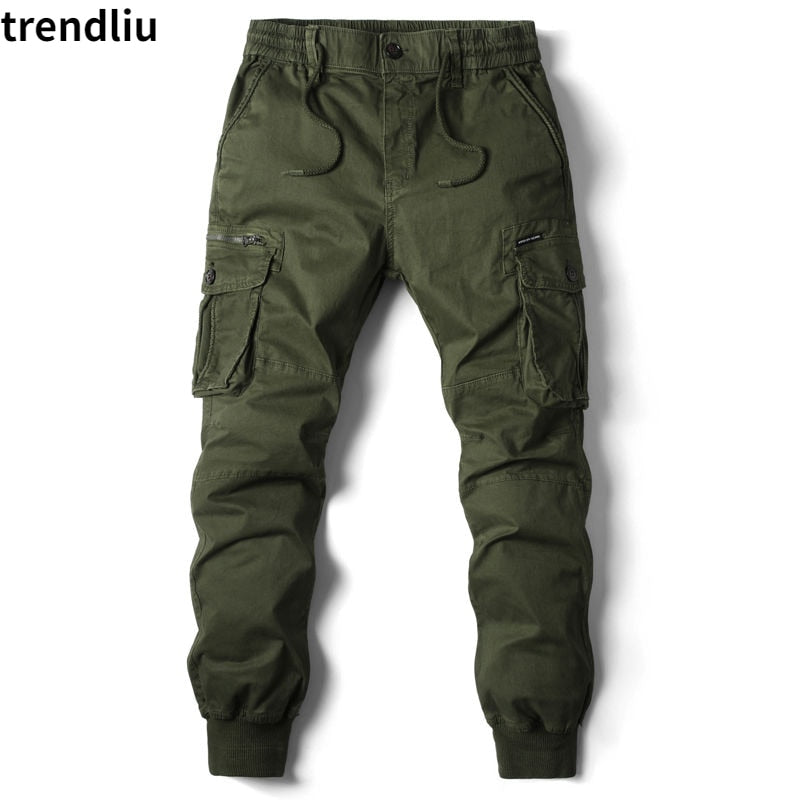 Pantaloni Cargo Bărbați Jogging Pantaloni casual Bumbac Lungime întreagă Militară Bărbați Streetwear Pantaloni de trening tactici de lucru pentru bărbați Plus Size