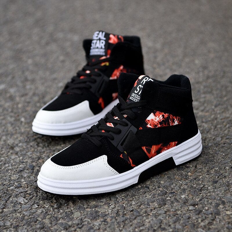 Men's Skateboarding Shoes 48 Casual High Top Walking Sneakers Sports Shoes Breathable Hip hop Shoes Street Shoes Chaussure Homme