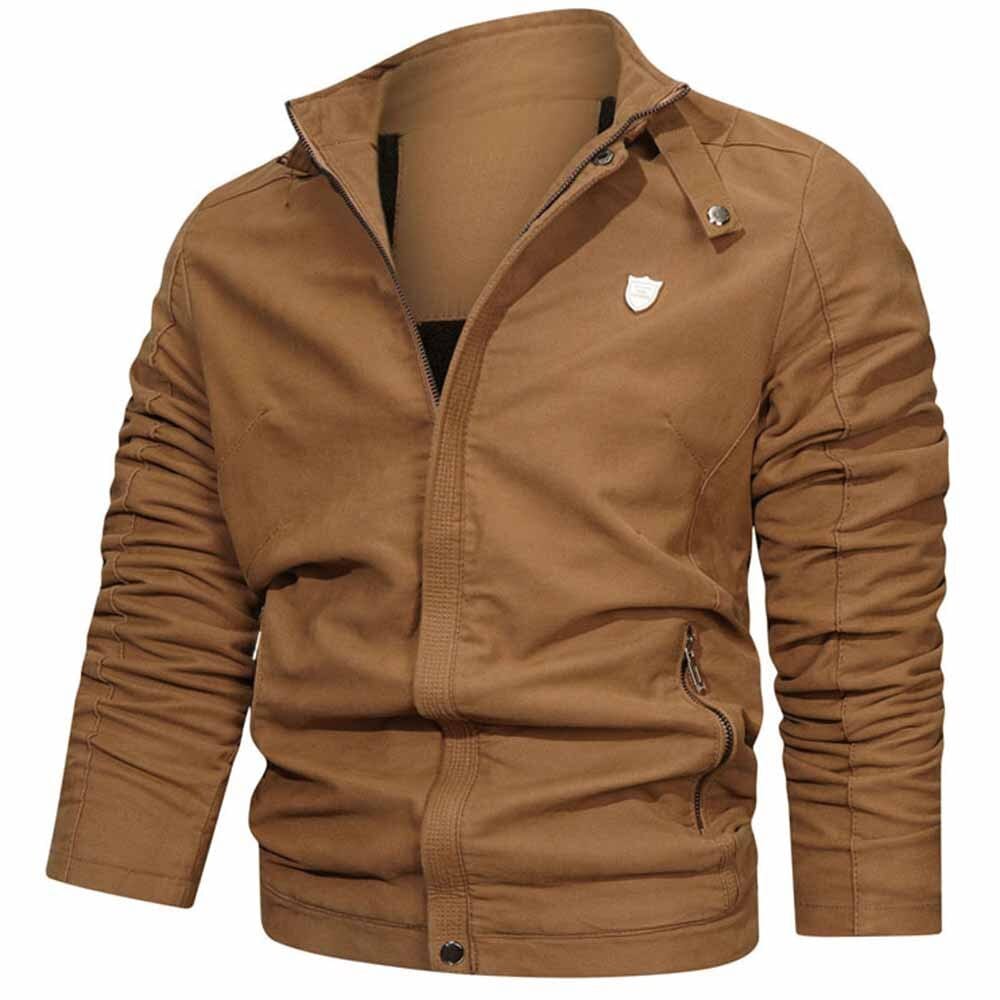 Streetwear Coats Jackets Mens Casual Fall/Winter Solid Coats Fashion Clothes Basic Vintage Workwear